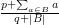 $ \frac{p+\sum_{a\in B} a}{q+|B|} $