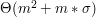 $ \Theta(m^2 + m*\sigma) $